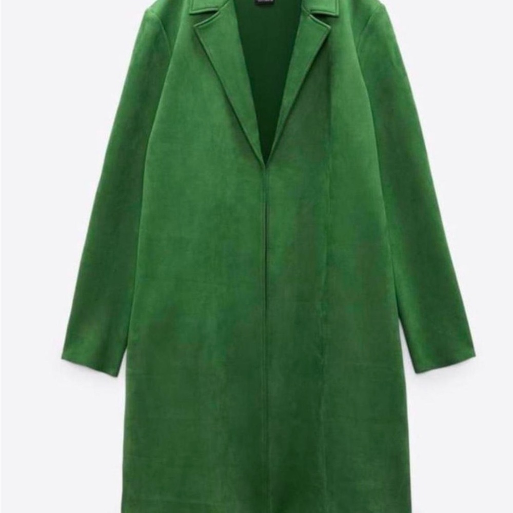 Zara Vibrant Green Trench Coat
